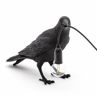 Seletti Bird Lamp Black Waiting